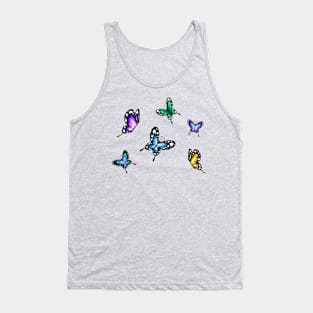 Rainbow Butterflies Tank Top